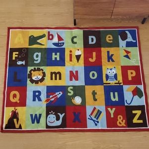 SOLD Children's A B C area rug